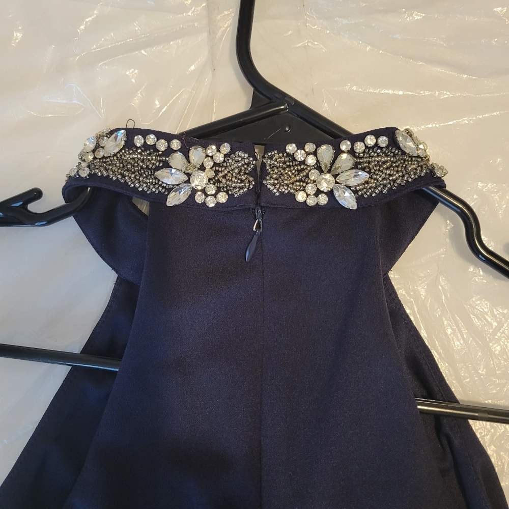 Lulu's xs Navy Blue Cocktail Dress - Picture 2 of 7